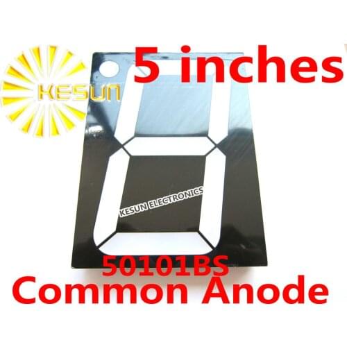 10PCS x 5 inches Red 50101BS 50101AS Common Anode/Cathode Single Digital Tube LED Display Module