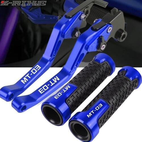 For Yamaha MT03 MT-03 MT 03 2015 2016 2017 2018 2019 2020 Motorcycle aluminum Brake Clutch Levers Motorcycle Grips Handle Grips