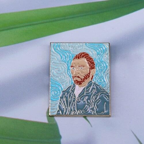 Vincent Van Gogh Self Portrait Enamel Lapel Pin