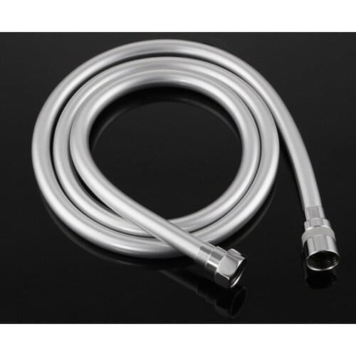 PVC High Pressure Silver PVC Smooth Shower Hose for Bath Handheld Shower Head Flexible Shower Hose 360 Rotation