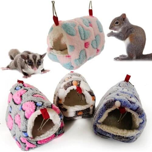 Hamster Squirrel Warm House Guinea Pig Nest Small Animal Pet Bed Sleeping Bag Hamster cotton nest honey bag flying sleeping bag