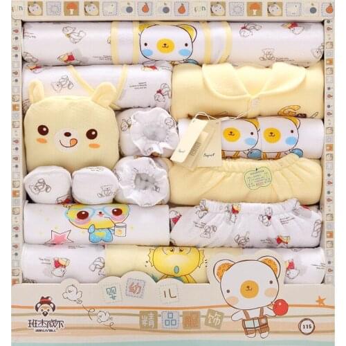 18PCS Set 100% Cotton Newborn Baby Clothing Sets Thick Infant Baby Girls Boys Clothes Infant Kids Underwear Clothes TZ38