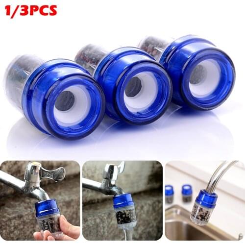 Kitchen Faucet Spouts Sprayers PVC Shower Tap Water Filter Activated Carbon Purifier Nozzle Filter Water Saver For Household