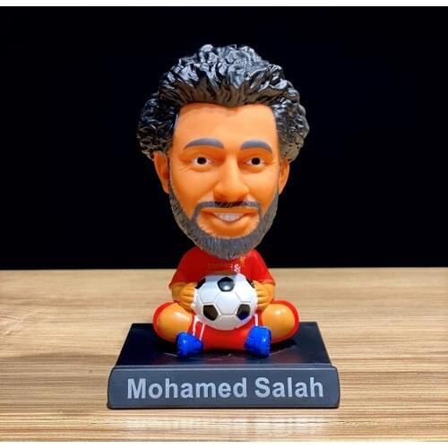 Mohamed Salah Rocking Head Football Player Figure Trinket