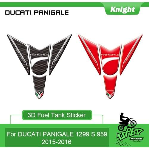 Motorcycle Fuel Tank Pad Protector 3D Anti-slip Anti-scratch Fuel Tank Sticker for Ducati Panigale 1299s 959 2015 2016