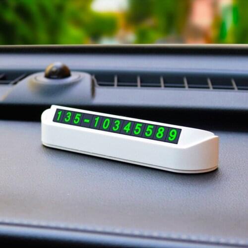 Car Styling Stickers Temporary Parking Card Phone Number Plate Telephone Park Stop In Automobile Accessories for BMW ford Focus