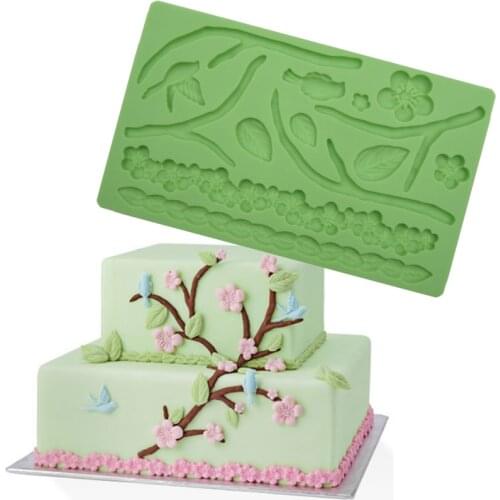 Nature Designs Silicone Mold for Fondant and GumPaste Mold Cake Decorating Supplies Cupcakes Bakeware Tools
