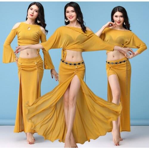 Belly Dance clothes New long skirt Suit Beginner Female Adult Sexy Skirt belly dance Suit