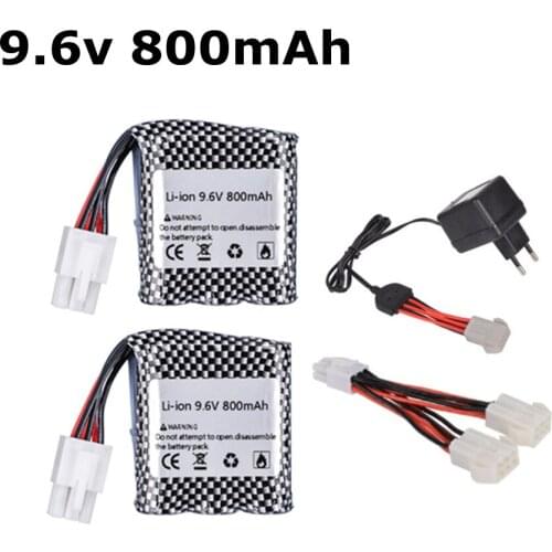 Original Battery 9.6V 800mAh Li-ion battery for 9115 9116 S911 S912 High Power RC Truck RC car Toys 9.6v battery 16500 6P plug