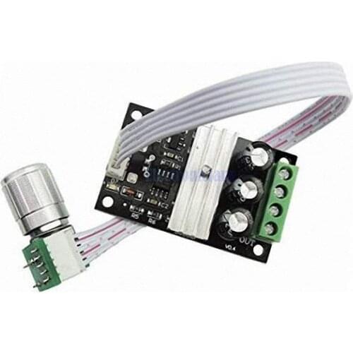 DC 6-28V 80W 3A Reversible PWM DC Motor Speed Control Switch 12V Fan Speed Controller Volt Regulator Adjustable Reverse Dimmer