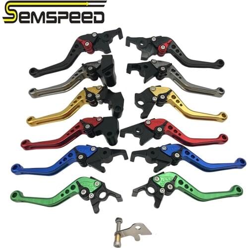 SEMSPEED CNC XMAX logo 2017-2019 2020 Motorcycle Short Brake Clutch Parking Levers Handle For Yamaha XMAX300 XMAX250 XMAX125 400