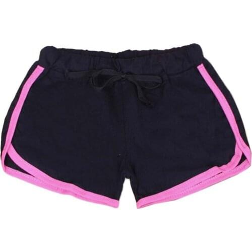 Sports Yoga Shorts Loose Cotton Binding Side Split Elastic Drawstring Waist Running Short Pants New