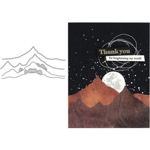 Great Mountain Metal Cutting Dies For New DIY Scrapbooking Album New Craft Embossing Cards 2020