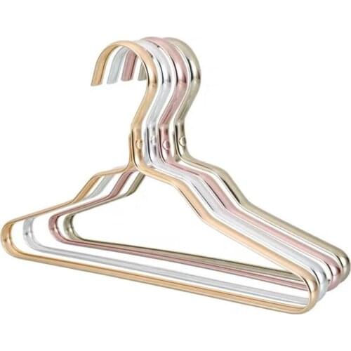 High Quality Durable Use Colorful Option Gold Aluminum Alloy Cloth Hangers for Adult and Kids