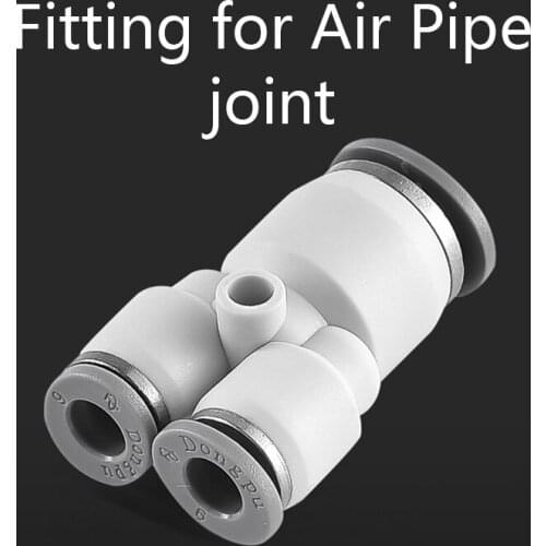 "Y" Pneumatic Connector Tee Union Push In Fitting for Air Pipe Joint OD 4 6 8 10 12MM,PY4,PY6,PY8,PY10,PY12,PY16