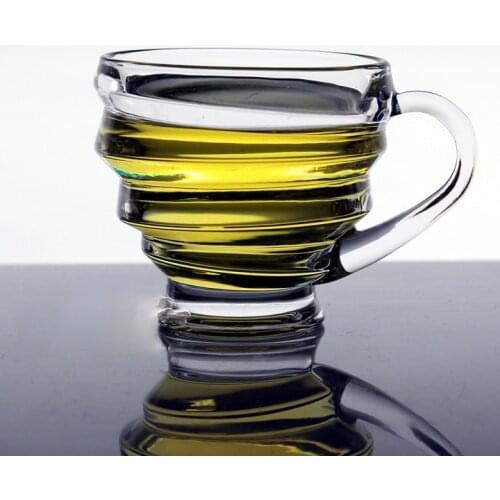 Japanese lead free retro thread coffee cup flower tea cup food grade diamond creative glass glass drinkware coffee mugs