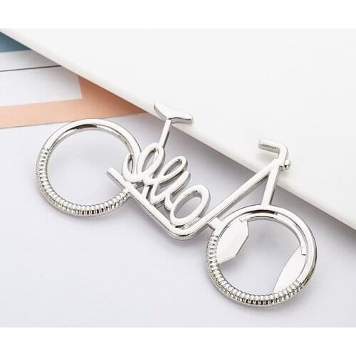100pcs Bicycle Metal Beer Bottle Opener Cute key rings for bike lover Wedding Anniversary Party Gift Bike keychain fang