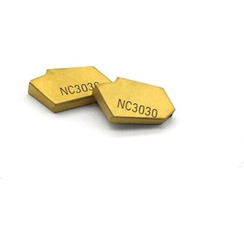 100PCS SP200 NC3030 Single head grooving carbide inserts CNC tool External Turning Tool or Internal Turning Tool