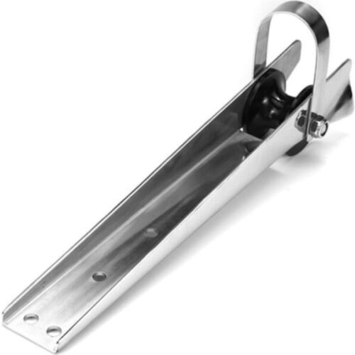 15 Inch 316 Stainless Steel 62X41Mm Bow Anchor Rubber Roller For Fixed Marine Boat Docking Corrosion Resistance Durability