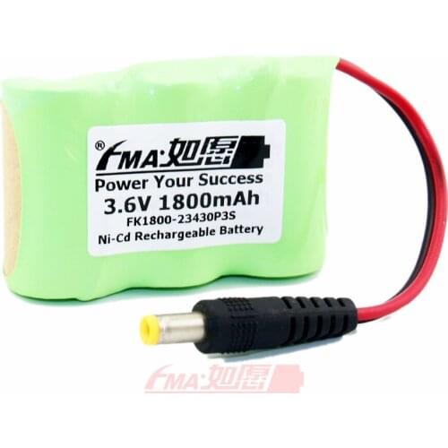 2pcs Ni-Cd SC Sub C 3.6V 1800mAh Emergency Light Power Rechargeable Battery 3SBDC5521