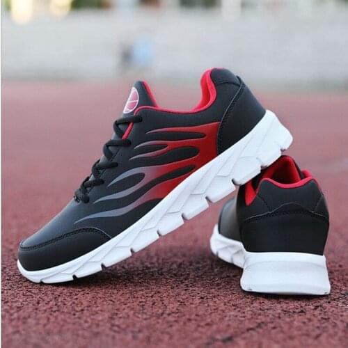 2021 mens running shoes men sneakers breathable PU leather sport shoes men 2021 spring jogging walking trainers shoes 38~46