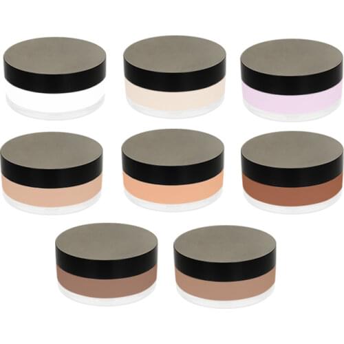 8 Colors Face Loose Powder Makeup Natural Minerals Setting Makeup Concealer Oil Control Face Makeup Powder With Private Label