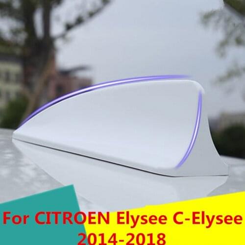 Car Shark Fin Antenna Auto Radio Signal Aerials Roof Antennas Exterior decoration For CITROEN Elysee C-Elysee 2014-2018