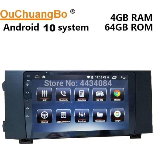 Ouchuangbo 2.5D IPS screen car audio video gps multimedia for MG 6 2018 with carplay DSP 8 cores 4+64 USB swc android 10.0 OS