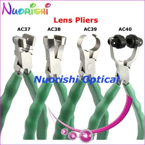 Free shipping top quality anti-slip rubber handle eyeglass lens plier eyewear plier AC37 AC38 AC39 AC40