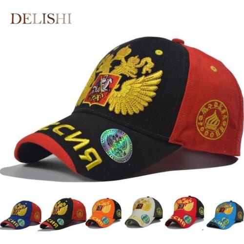 Russia Baseball Cap Men Lady Golden Double Eagle Peak Cap Spring Summer Autumn Outdoor Sports Leisure Cap Snapback Hat
