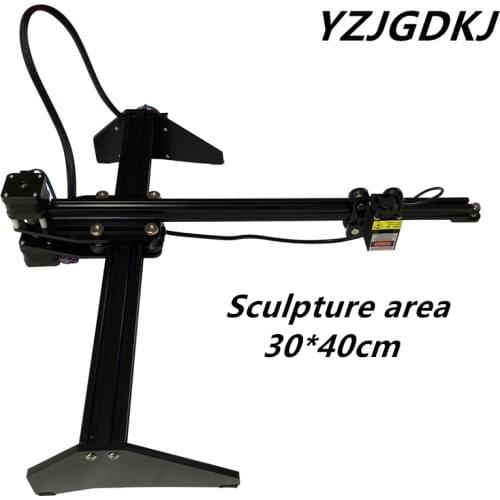 DIY desktop mini engraving machine marking 5.5w cutting plotter 300*400 area single arm machine laser toy