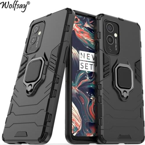 For OnePlus 9 Case Bumper Armor Magnetic Suction Stand Full Edge Back Cover For OnePlus 9 One Plus 9 1+9 Pro Case For OnePlus 9