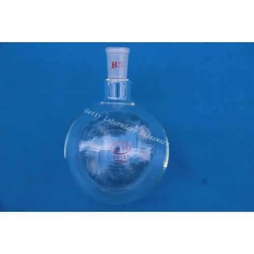 Round bottom flask,single neck,1000ml, heavy wall ,joint 24/40, (Borosilicate glass 3.3)
