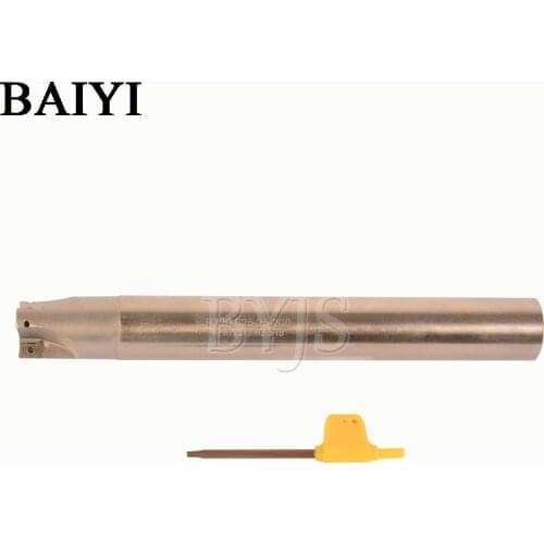 Milling cutter R390 C25-25-200-11 Indexable End Milling Holder Shank diameter 25mm length 200mm for insert APKT11T3 holder