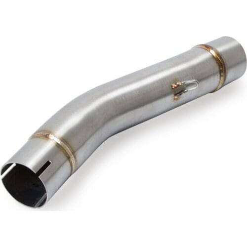 For Ducati Scrambler 51mm Silencer Stainless Steel Motorcycle Exhaust Middle Link Pipe Round Muffler Moto Escape Tube