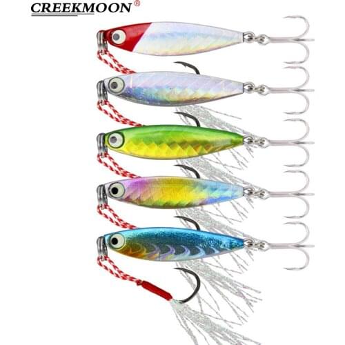 Jig Light Hard Lures Artificial Spoon Spinner Sinking Tackle Metal Wobbler Winter Good for Fishing Octopus Jigging Ice Bait Shad