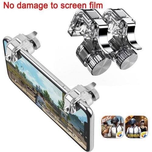 1Pair PUBG Mobile Game Fire Button Aim Key Smart phone Gaming Trigger L1 R1 Shooter Controller For Smartphones Gaming r20