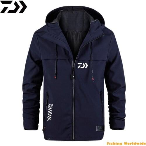Daiwa Autumn Fishing Jacket Hooded Quick-Dry Anti-mosquito Long Sleeve Cycling Hiking Jackets Fishing Clothing Climbing Jersey