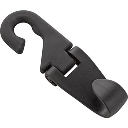 Multi Use Auto Fastener Clip Universal Car Back Seat Headrest Hanger Holder Hook For Bag Purse Cloth Grocery Storage 1PCS, black
