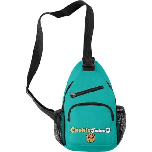 CookieSwirlC Mens Casual Outdoor Shoulder Bag Sling Chest Pack Canvas Sports Travel Crossbody Waist Bags