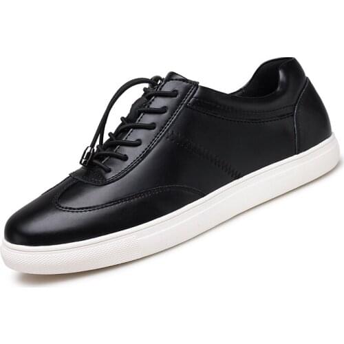 Man Leather Sneakers Genuine Leather 2020 Fashion Male Casual Footwear clax Leisure Mens Shoe Walking Sneakers Big Size 48