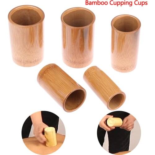 Body Therapy Cellulite Kit Carbonized Bamboo Suction Cups Acupuncture Massage Traditional Chinese Jar Fire Cupping Set