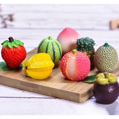 Desktop Decor Artificial Fruits Home Decor Ornaments Vivid Fake Fruits Tabletop Decoration Mini Simulation Fruit