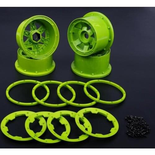 Nylon Super Star Wheel Hub with Beadlock Ring for 1/5 HPI RACING Rovan KM Baja 5B Rc Car Parts