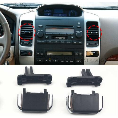 2pcs For Toyota Land Cruiser Prado LC/FJ120 2003-2009 Center Air Vent Outlet Tab Clip Repair Kit replace Car accessories