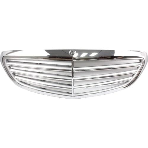 Front Bumper Mesh Grill Grille For Mercedes-Benz W205 C180 C200 C260 C280 C300 2014-2018