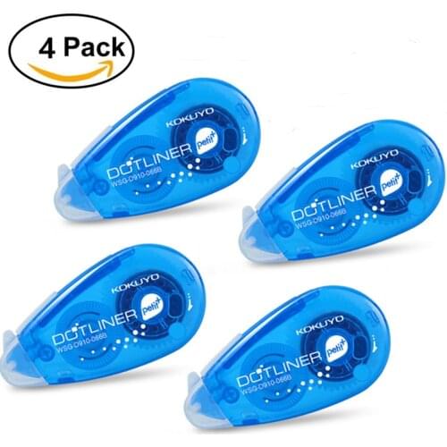 4 Pcs/pack Roller Tape Mini Double Sided Adhesive Glue Dot Liner Petit Disposable For Diy