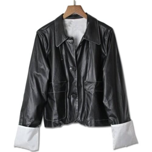 Женские кожаные бомберы Rutile China At AliExpress