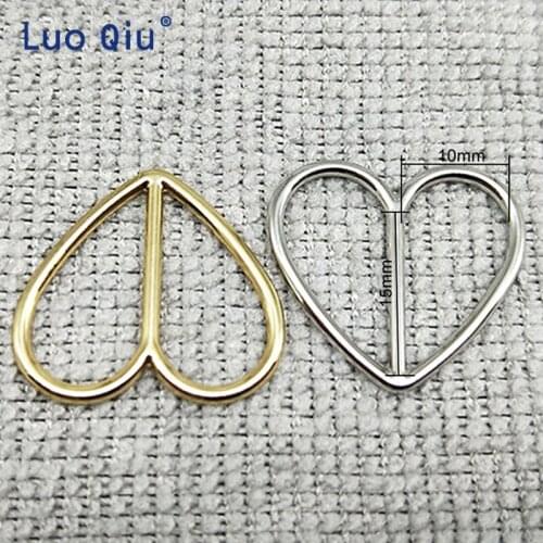Belt buckle gold color sexy Japanese style Peach heart Simple fashion generous accessories temperament 50 pcs/pack 10mm