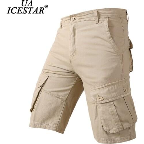 Brand 2021 New Casual Men Shorts Summer High Quality Cotoon Comfortable Cargo Pants Men Military Solid Color Fashion Men Shorts